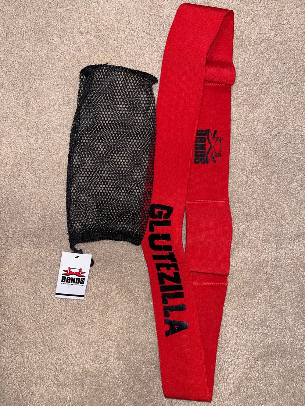 Glutezilla Red Resistance Hip Band by X Bands